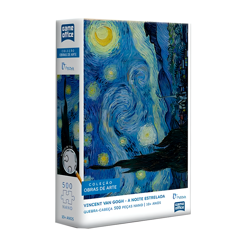 Quebra-Cabeça 500 Peças Nano Van Gogh Noite Estrelada