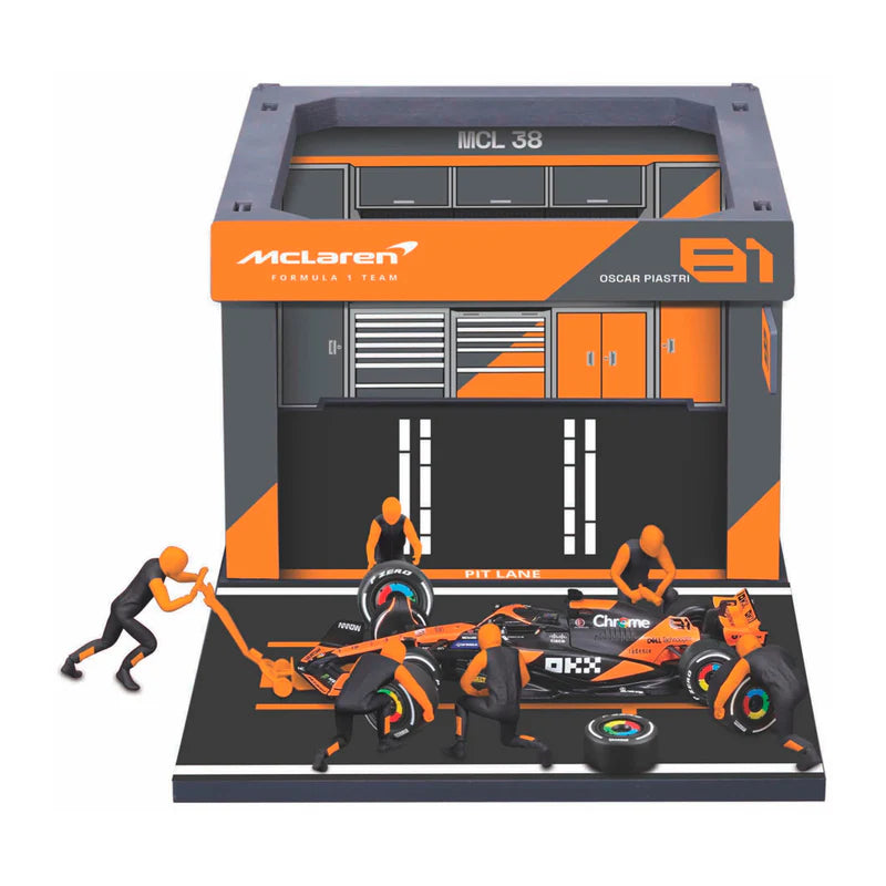 (2024) F1 Miniatura McLaren MCL38 Pit Pass #81 Oscar Piastri 1:18