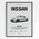 Quadro Decorativo Nissan 350z - GTSQ12