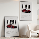 Quadro Decorativo Nissan GTR - GTSQ2