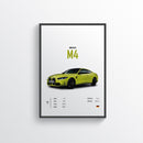 Quadro Decorativo Automotivo  - BMW M4