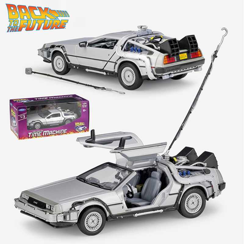 Miniatura Delorean Carro De Volta Para o Futuro 1:24