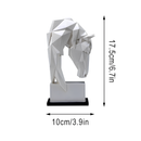 Escultura Geométrica Cavalo Resina