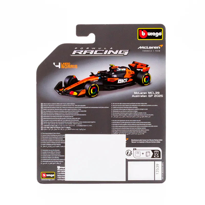 (2025) F1 Miniatura McLaren MCL39