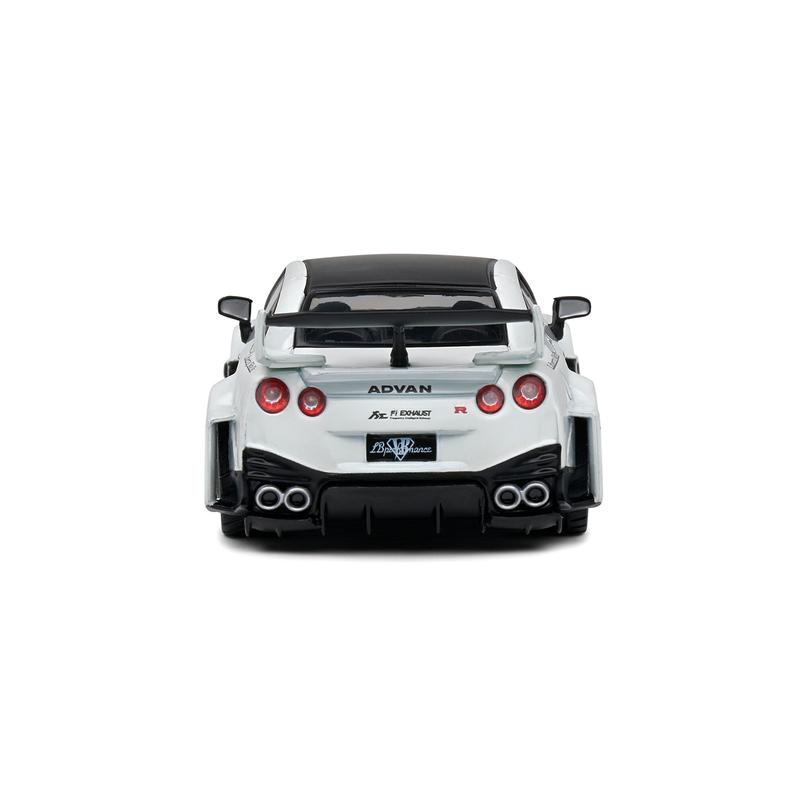 Miniatura Nissan GTR R35 LB Silhouette 1:43 Solido Branco