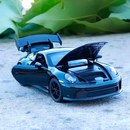 Miniatura Porsche 911 GT3 Preta em Metal 1:32