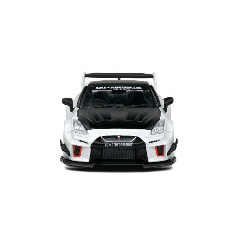 Miniatura Nissan GTR R35 LB Silhouette 1:43 Solido Branco
