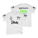 Camiseta Gabriel Bortoleto Stake Sauber 2024 Branca 100% Algodão SN