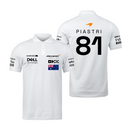 Camisa Polo Oscar Piastri Mclaren 2024 Branca