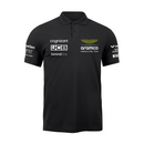 Camisa Polo Fernando Alonso Aston Martin 2024 Preta