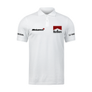 Camisa Polo Mclaren Marlboro Retrô N1 Branca