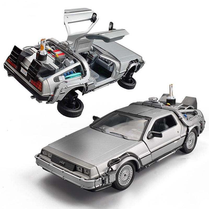 Miniatura Delorean Carro De Volta Para o Futuro 1:24