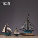 Barco Veleiro Ferro Decoração Estante