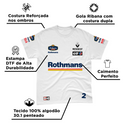 Camiseta Algodão Williams Retrô Rothmans Racing Branco