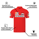 Camisa Polo Mclaren Marlboro Retrô Anos 90 Vermelha