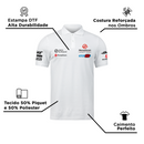 Camisa Polo Nico Hulkenberg Haas F1 2024 Branca