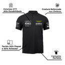 Camisa Polo Fernando Alonso Aston Martin 2024 Preta
