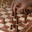 Tabuleiro de Xadrez Dobrável Magnético Madeira